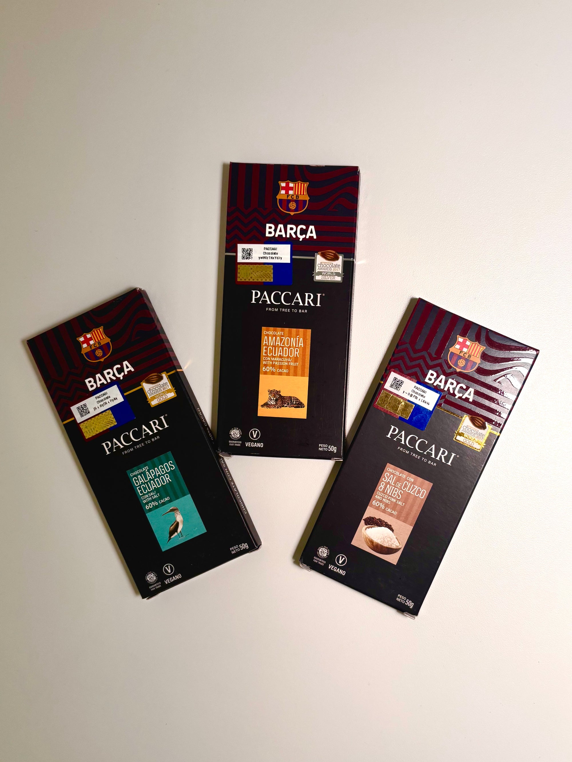 Barça x Paccari Amazonia chocolate bar