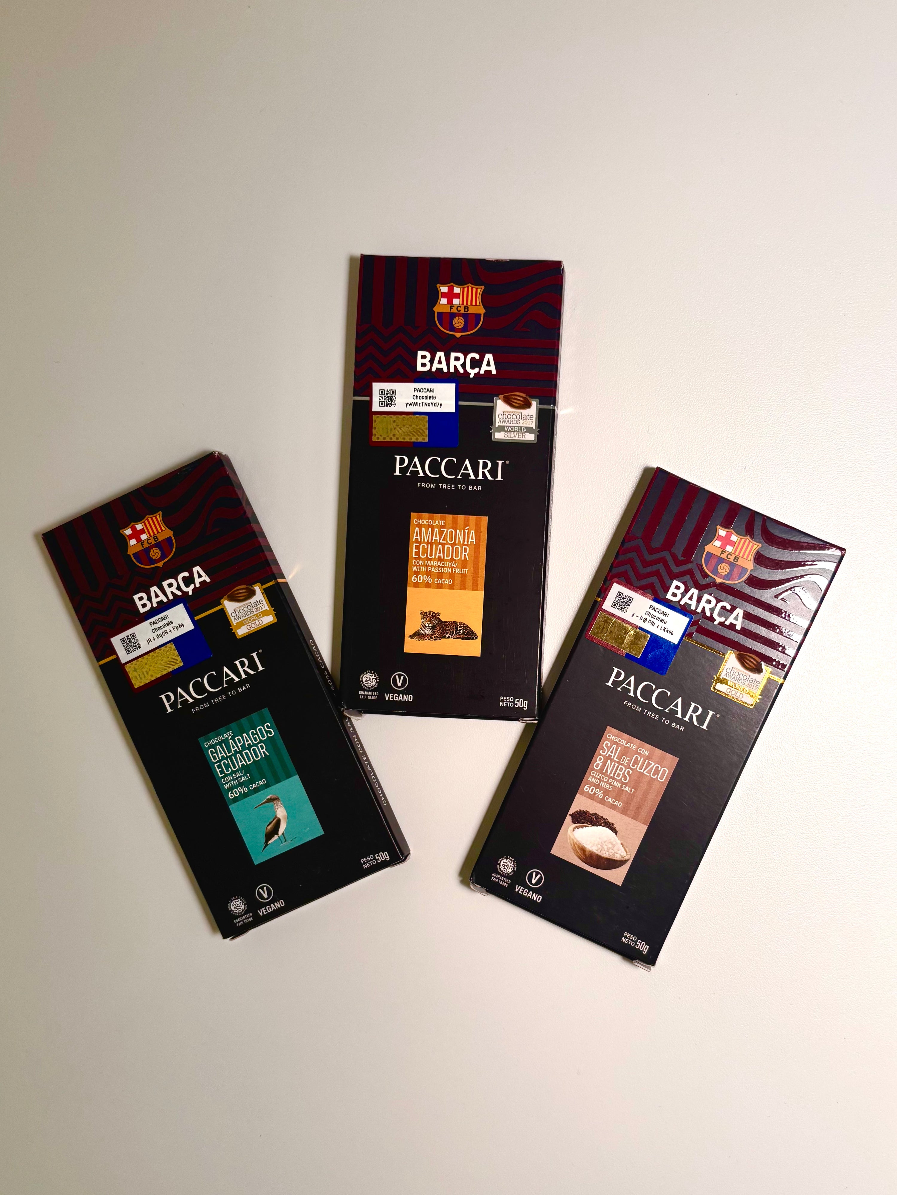 Barça x Paccari Amazonia chocolate bar