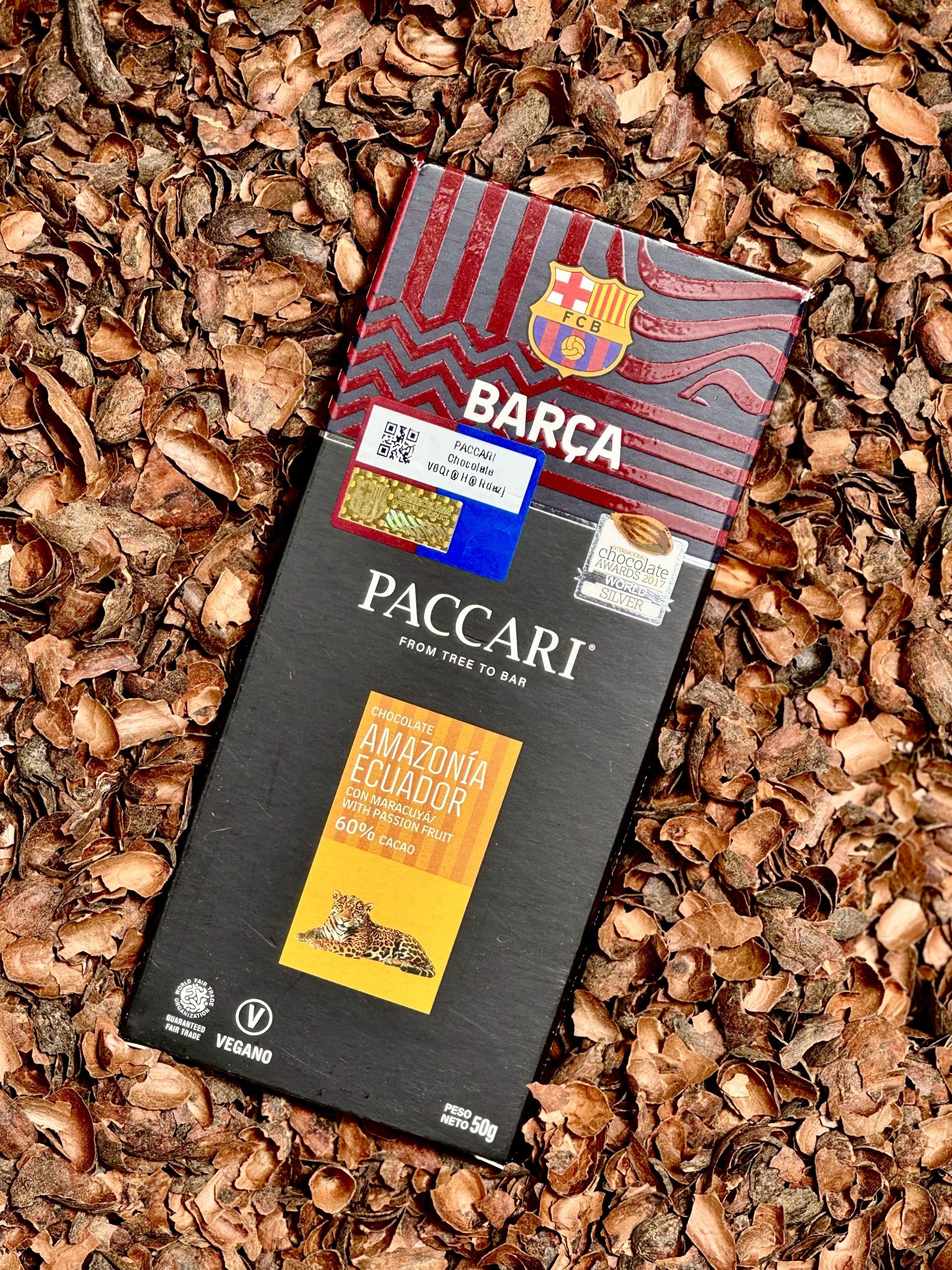 Barça x Paccari Amazonia chocolate bar