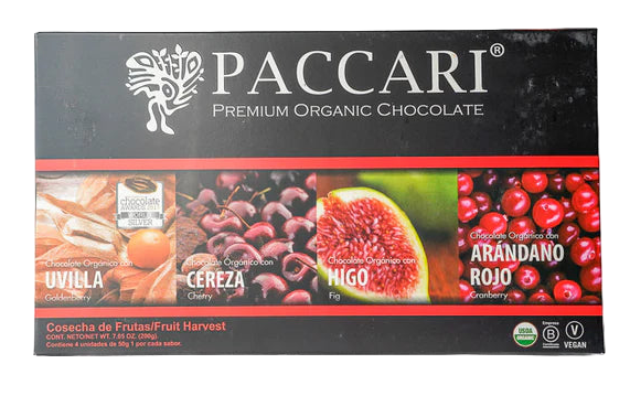 Pacari Gift Box - Fruit Harvest (Goldenberry (Physalis), Cranberry, Cherry, Fig)